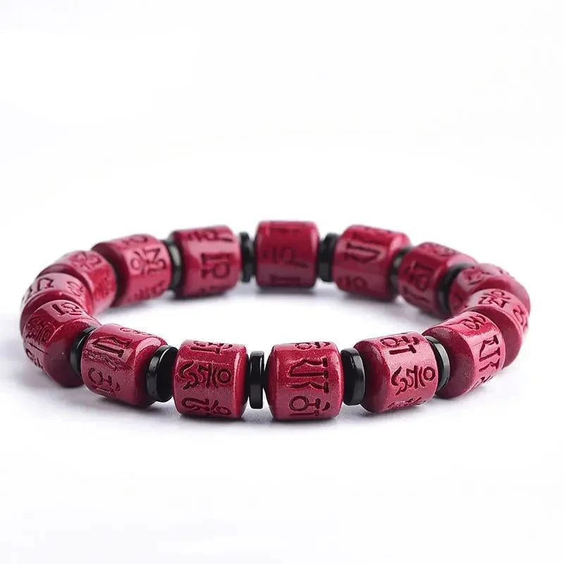 Tibetisches Zinnober-Perlenarmband
