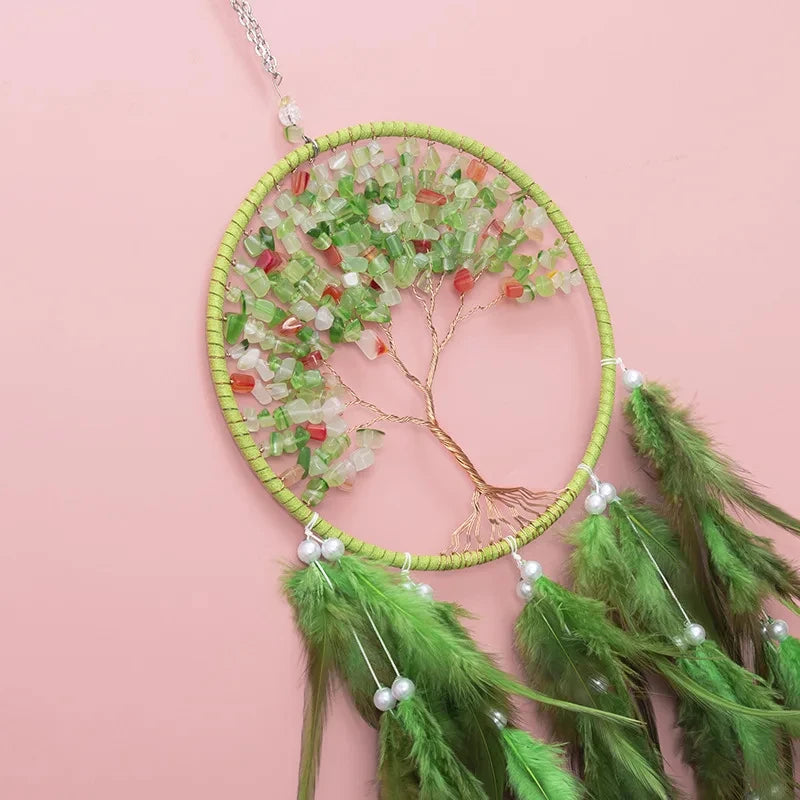 Attrape Reve Arbre de Vie Vert