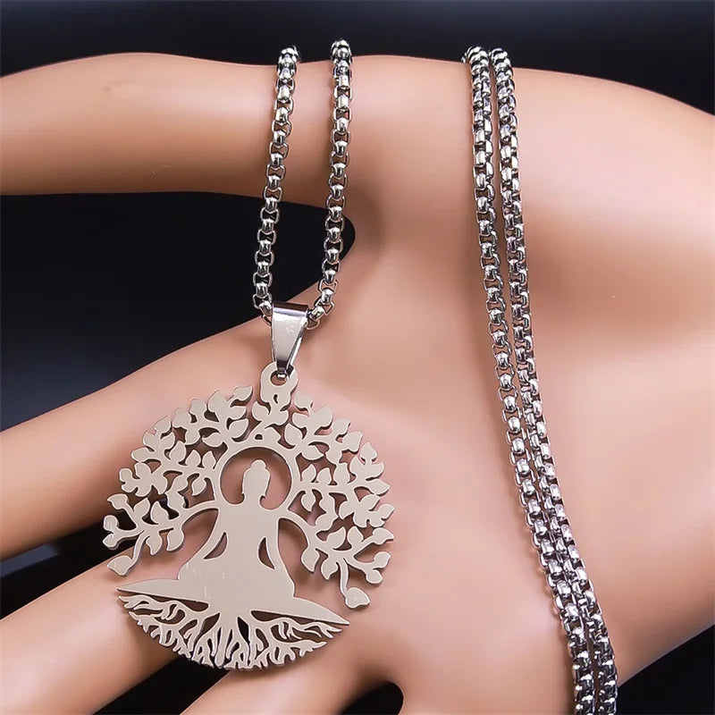 Pendentif Bouddha Arbre de Vie