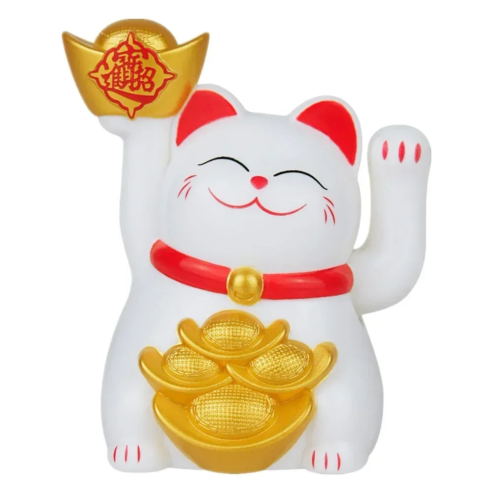 Chat Porte-Bonheur Maneki Neko Doré