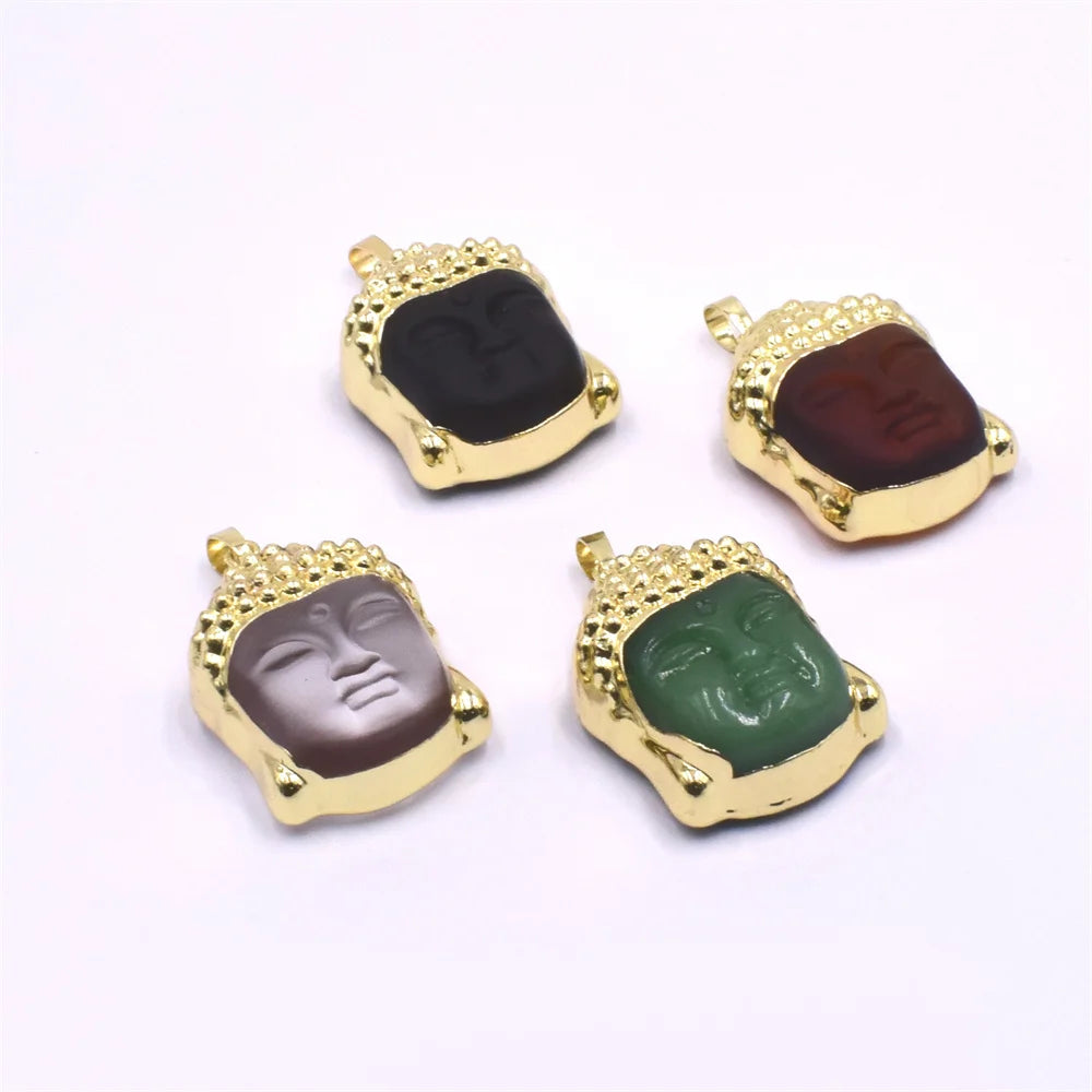 Obsidian-Buddha-Anhänger