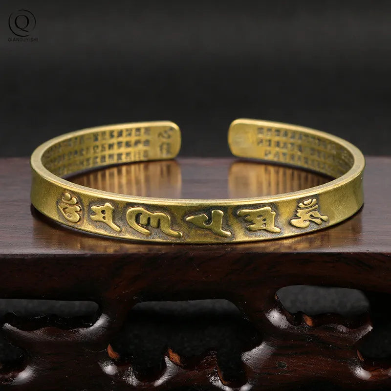 Tibetisches Kupfer-Manschettenarmband