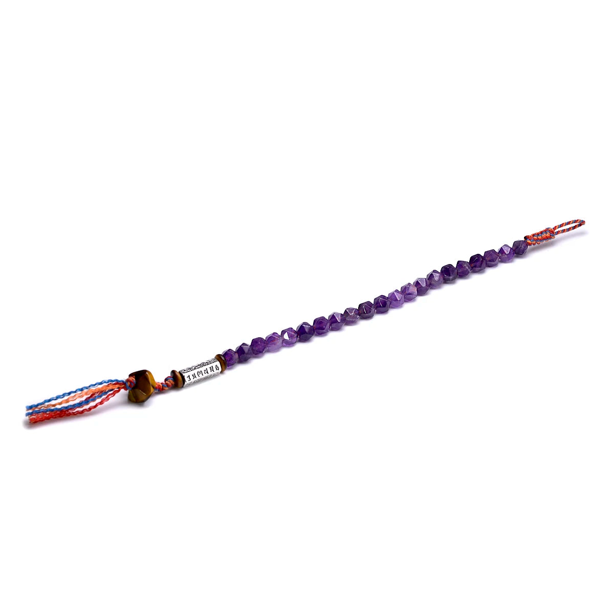 Tibetisches Om-Armband aus Amethyst