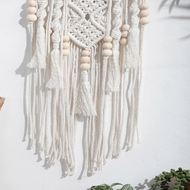 Attrape Reve Fleur de Lotus Macramé