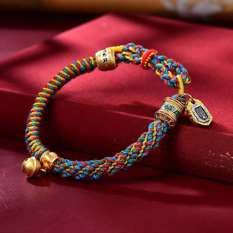 Bracelet Tibetain Tressé “Manjusri Thangka”
