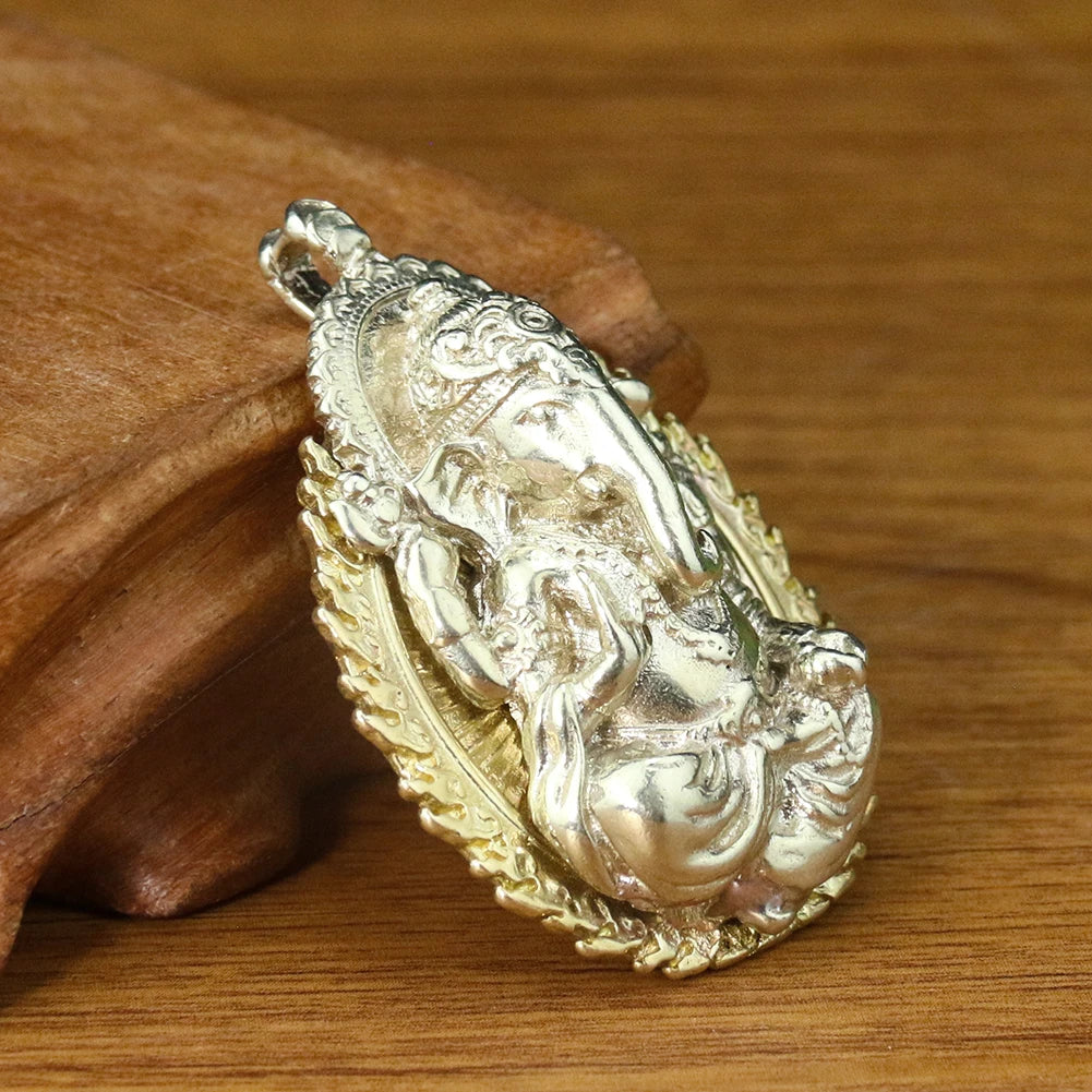 Amulette Bouddhiste Ganesh en Cuivre