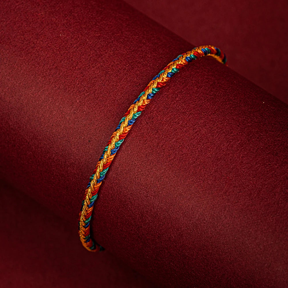 Bracelet Tibetain Bouddhiste Tressé Main