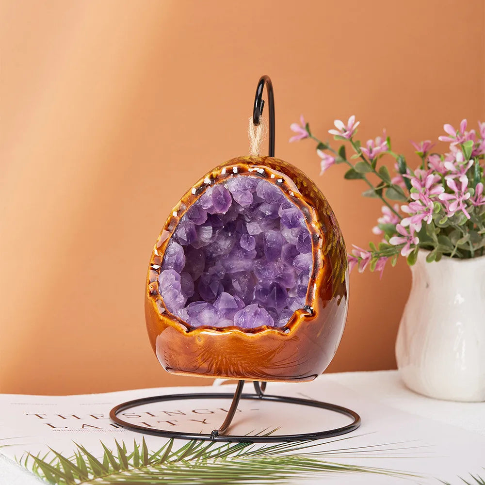 Lampe Oeuf en Améthyste
