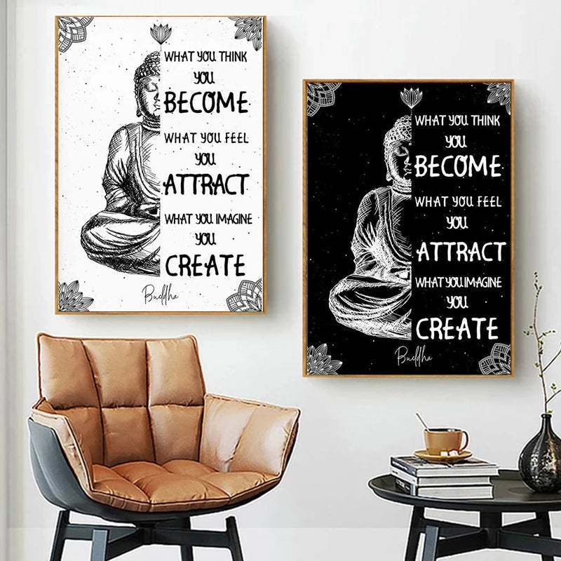 Poster Bouddha Zen "Citation"