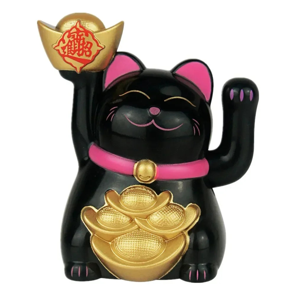 Chat Porte-Bonheur Maneki Neko Doré