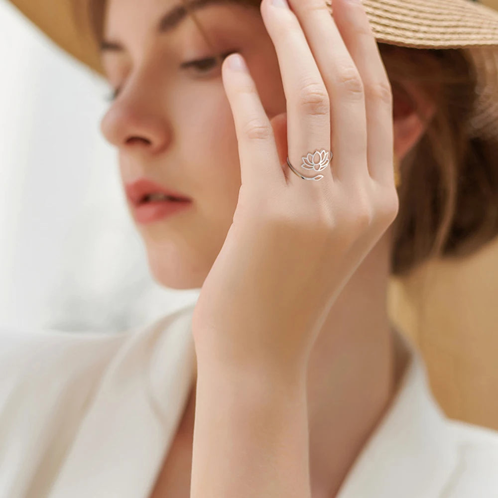 Bague Fleur de Lotus Argent