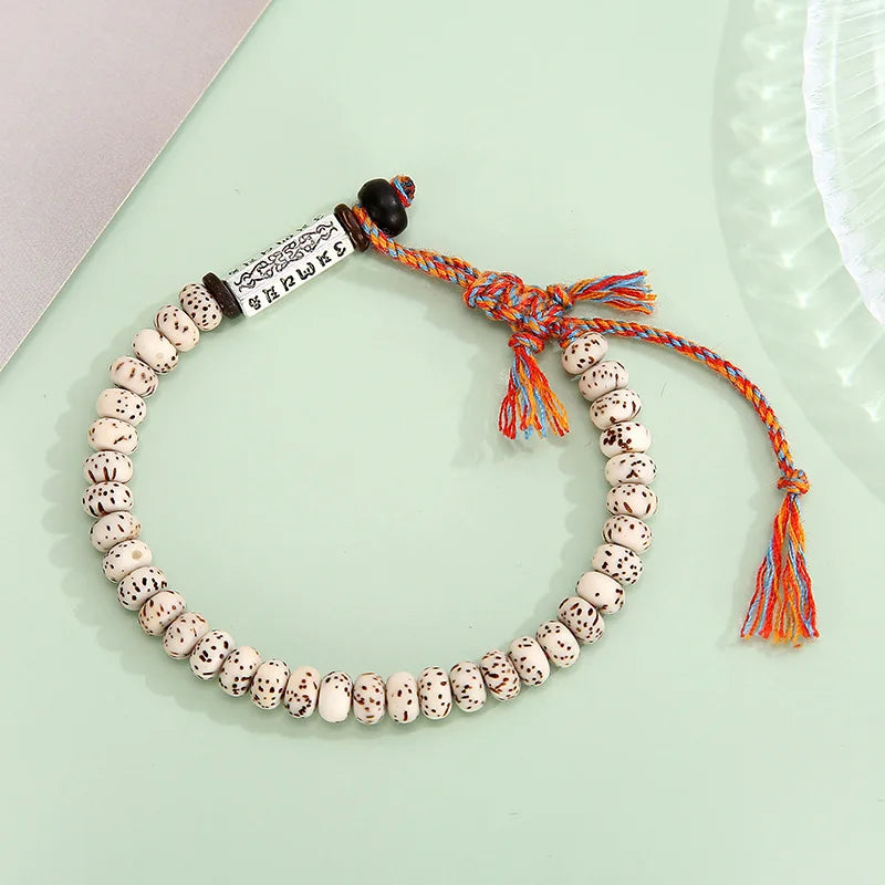 Bracelet Tibétain Perles de Bodhi “Ohm Mane Padme Hum”