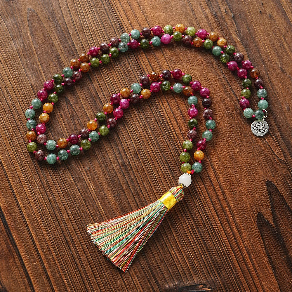 Mala Tibétain Pierres Précieuses