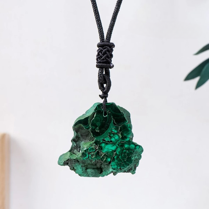 Collier Malachite Brute
