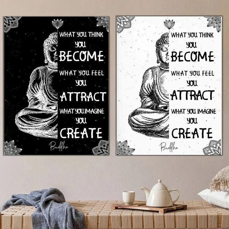 Poster Bouddha Zen "Citation"