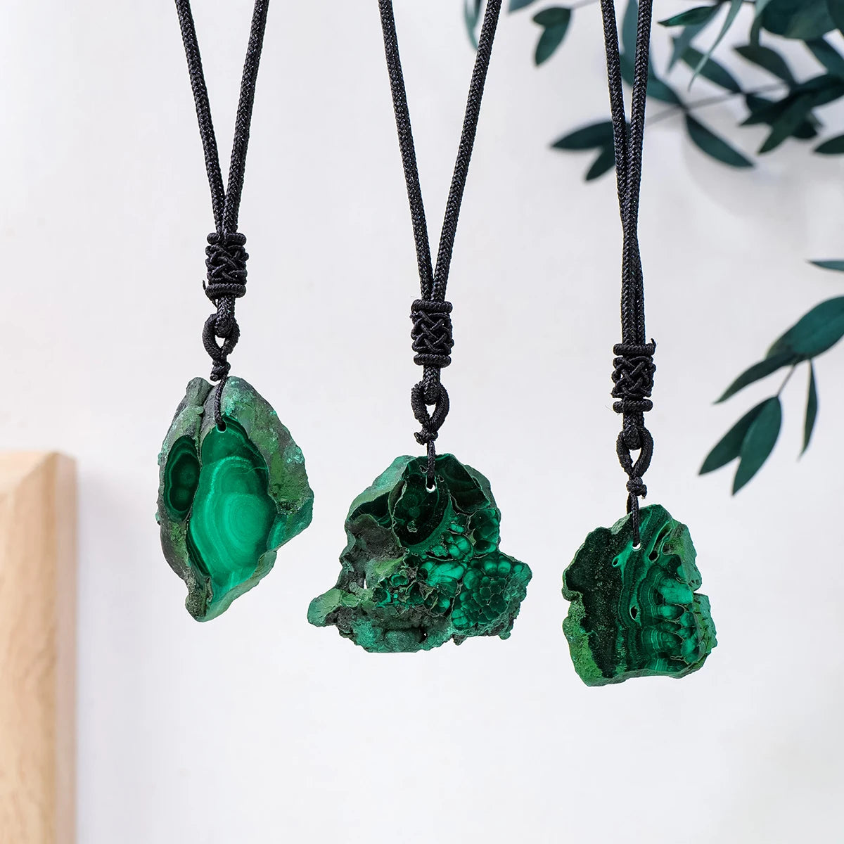 Collier Malachite Brute