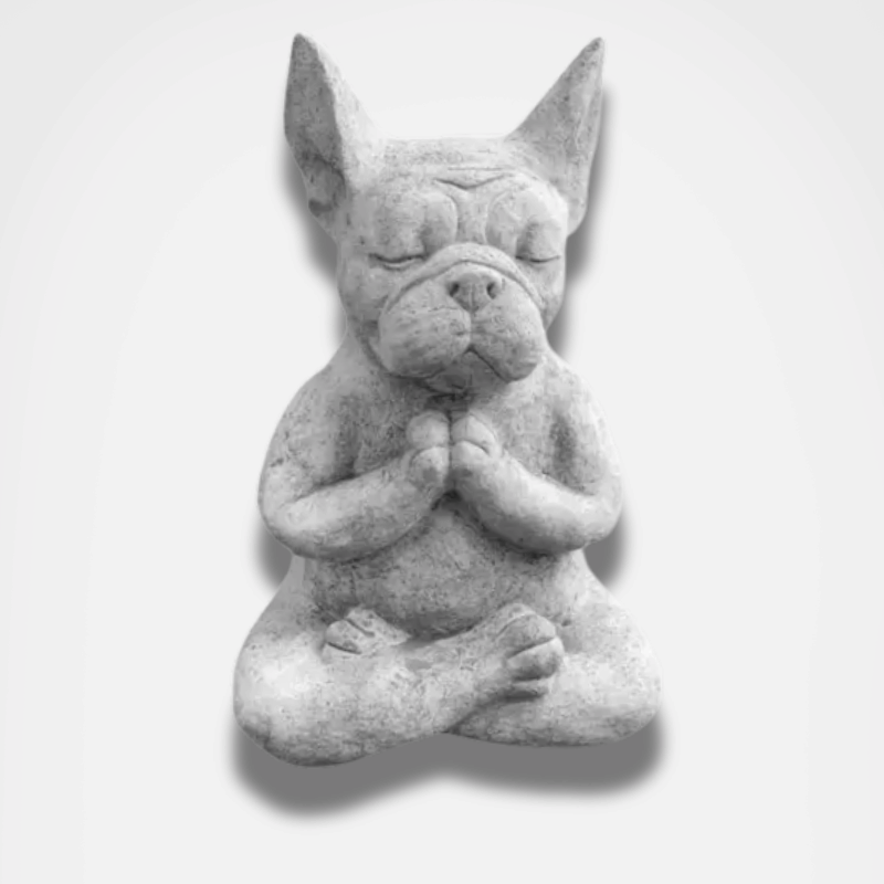 Statue Chien en méditation