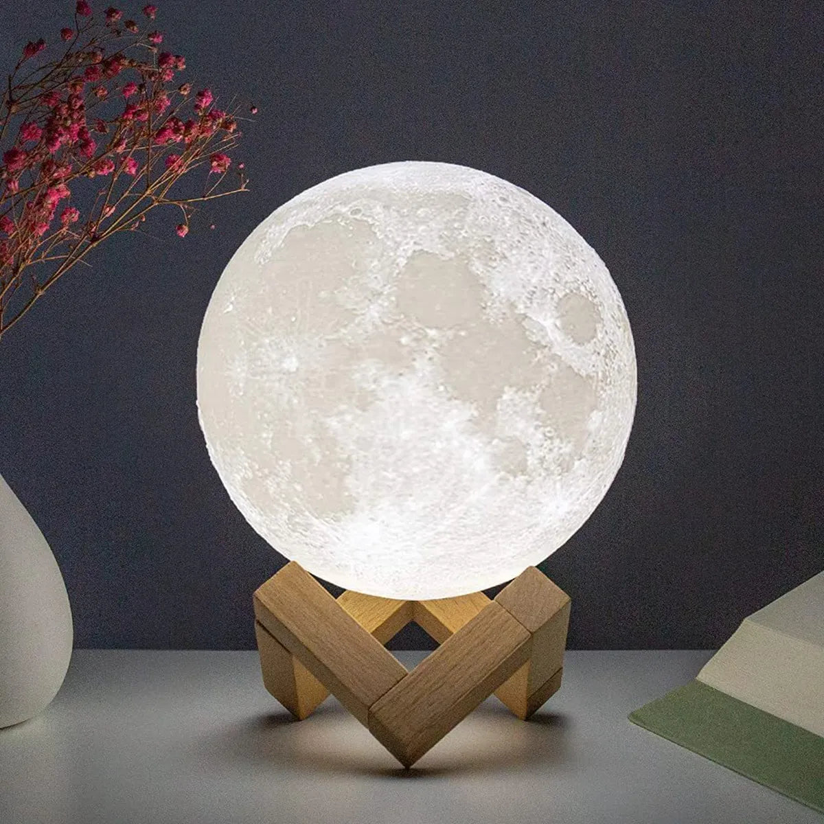 Mond-Nachttischlampe