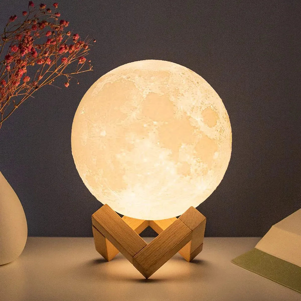 Mond-Nachttischlampe