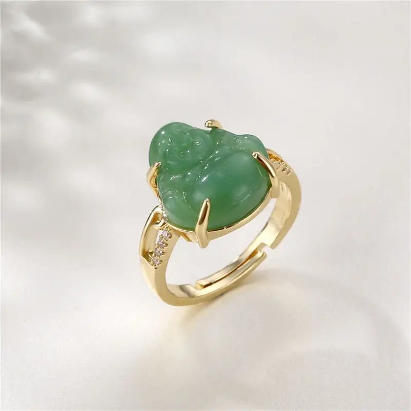 Bague Bouddha (Pierre Jade)