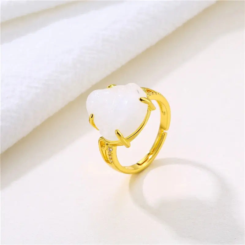 Bague Bouddha (Pierre Jade)