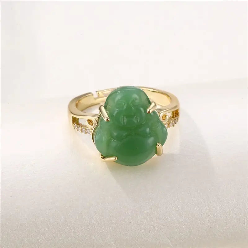 Bague Bouddha (Pierre Jade)