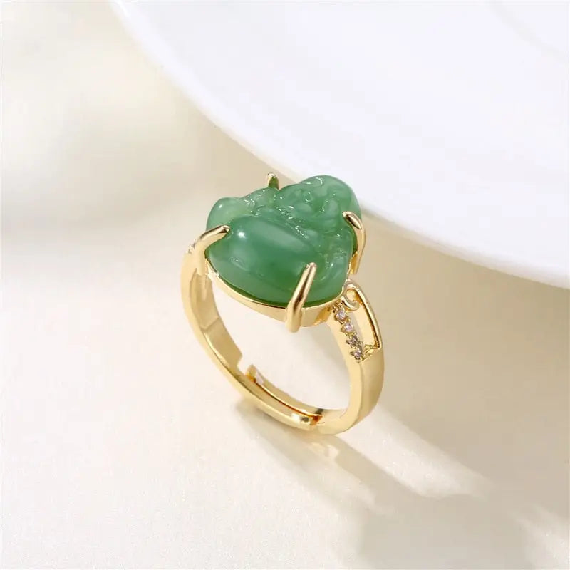Bague Bouddha (Pierre Jade)