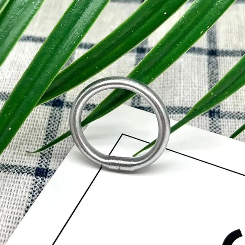 Bague Jonc Bouddhiste - Ajustable / Argent