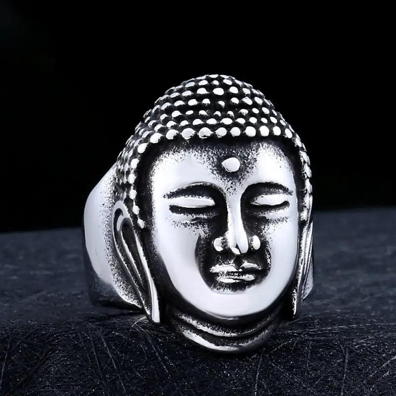 Bague tête de Bouddha