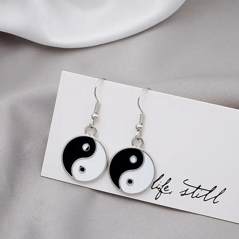 Boucle d’oreille yin yang
