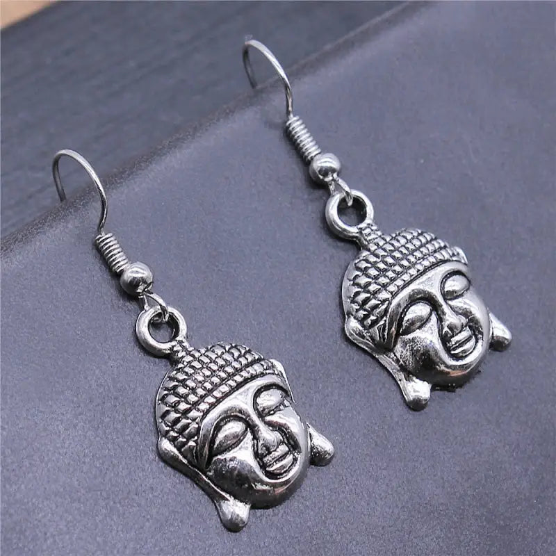 Boucles d’oreilles tête de Bouddha Bodhisattva