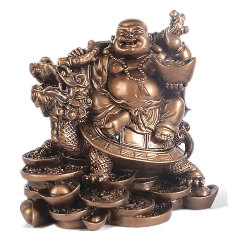 Bouddha Rieur Tortue Dragon