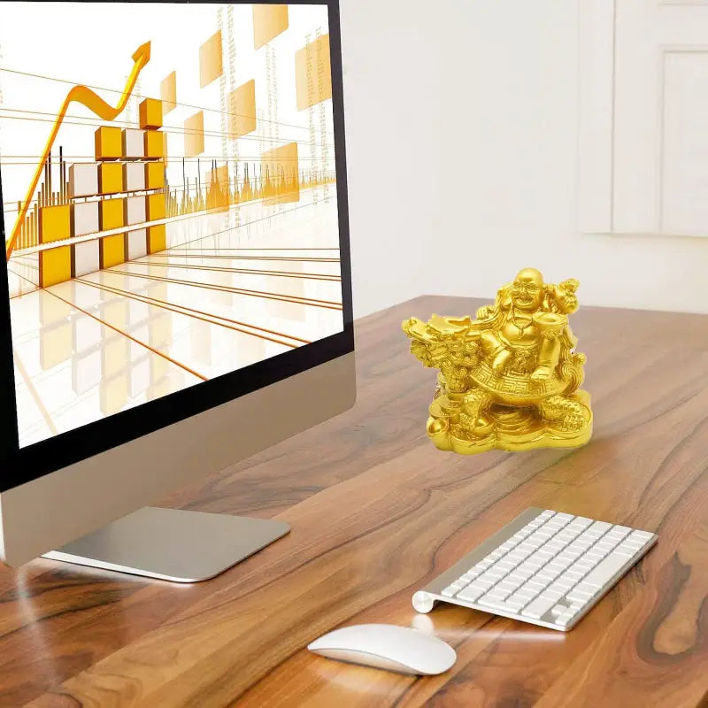 Bouddha Rieur Tortue Dragon