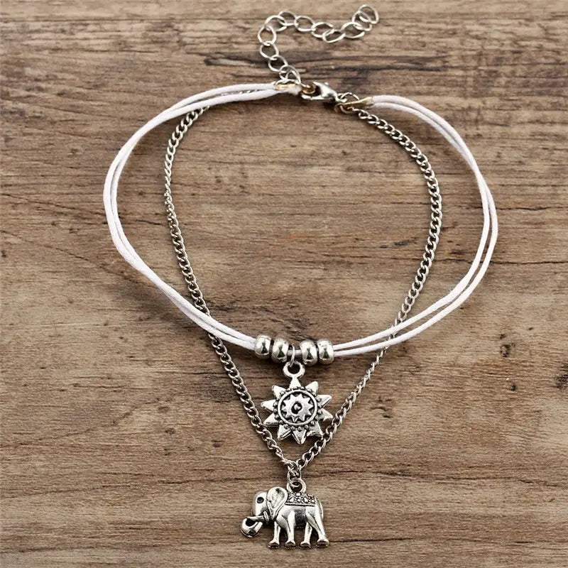 Bracelet de cheville éléphant d’Asie