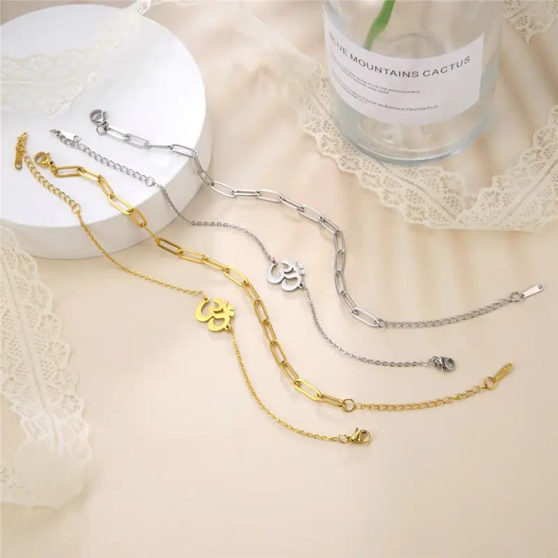 Bracelet de cheville Symbole Ohm