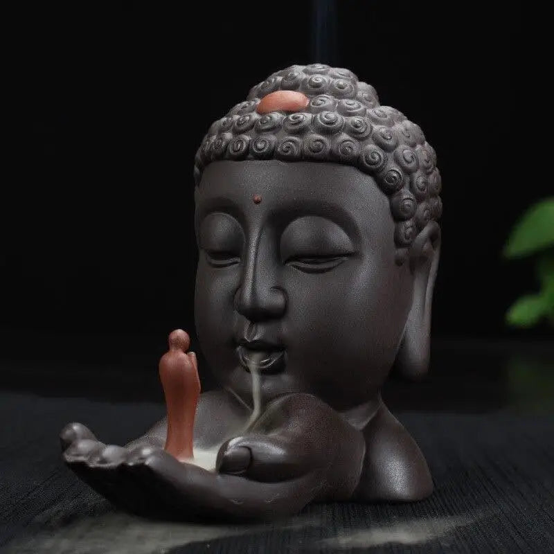 Brûle-encens Tête de Bouddha