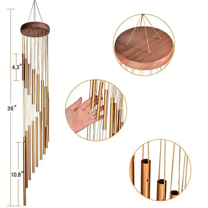 Carillon à vent 12 tubes