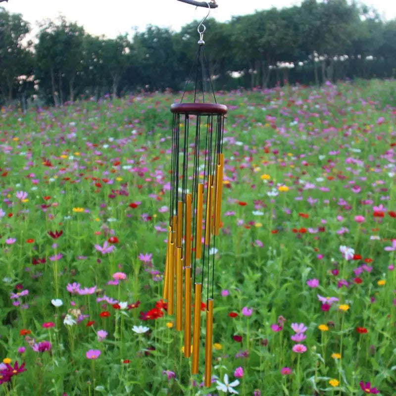 Carillon à vent 12 tubes - Or / China