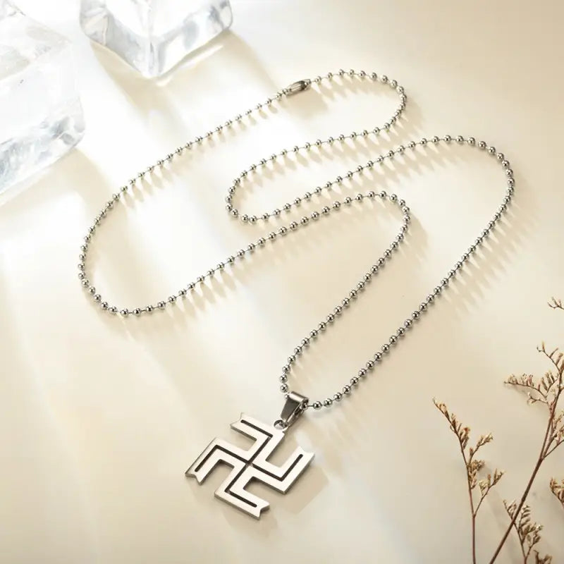 Collier Croix Bouddhiste Svastika