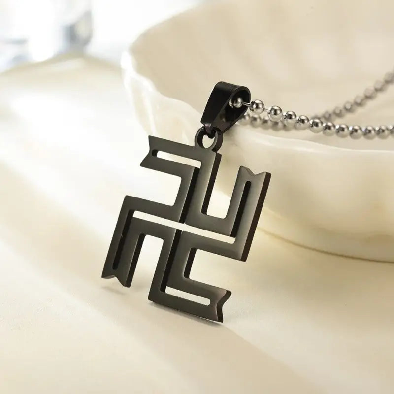 Collier Croix Bouddhiste Svastika