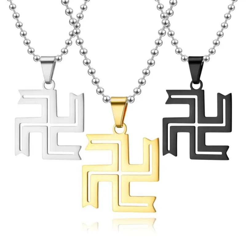 Collier Croix Bouddhiste Svastika
