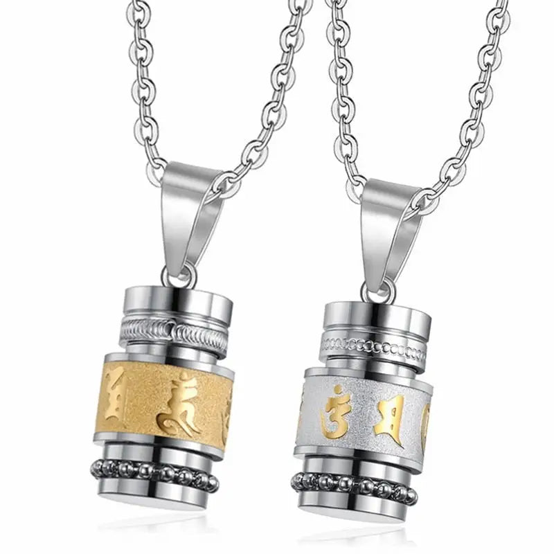 Collier Mantra Bouddhiste Om Mani Padme Hum