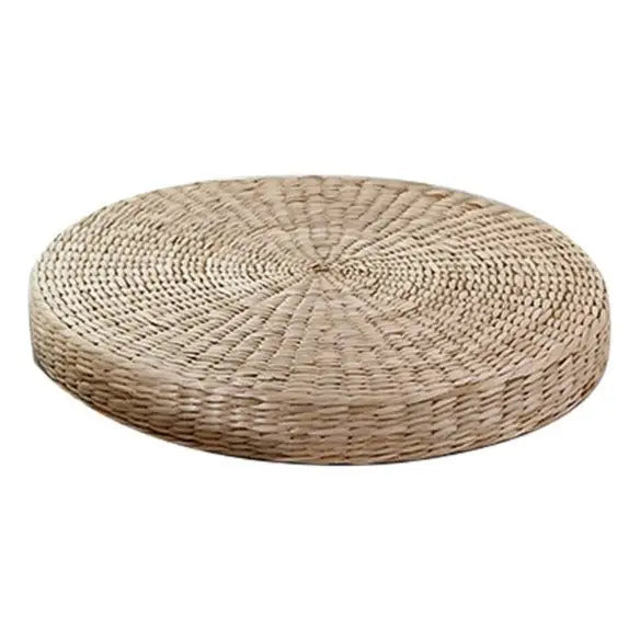 Coussin de méditation en paille Tissée - 30cm