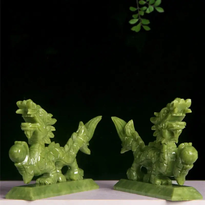 Dragon du zodiaque chinois pierre de Jade