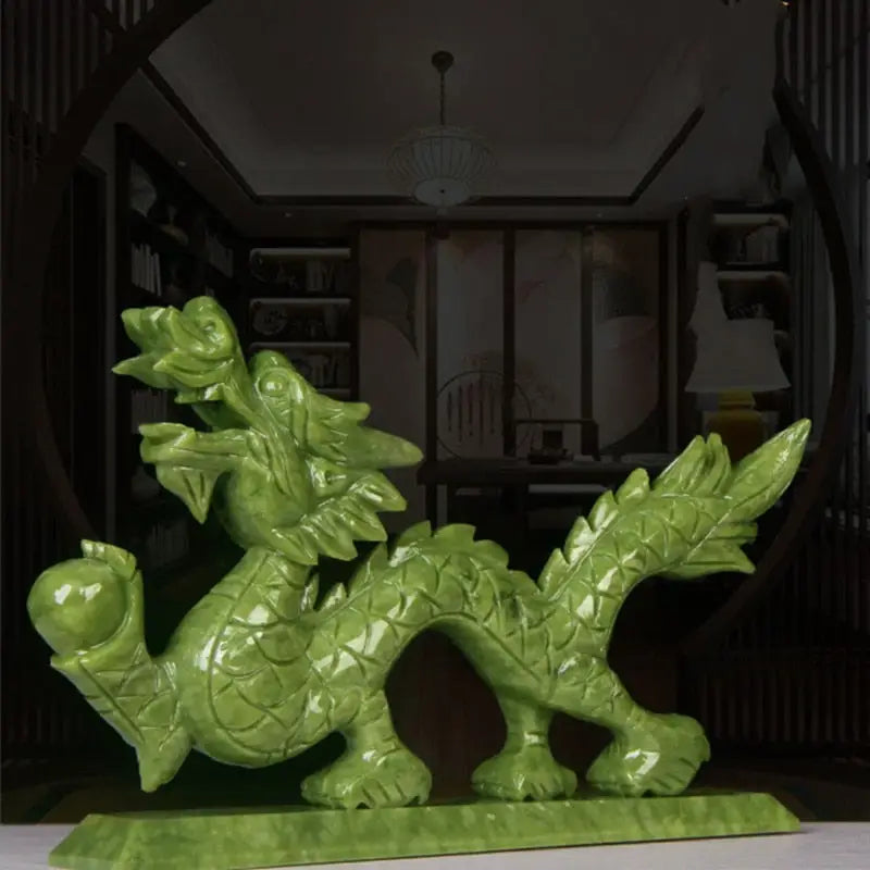 Dragon du zodiaque chinois pierre de Jade