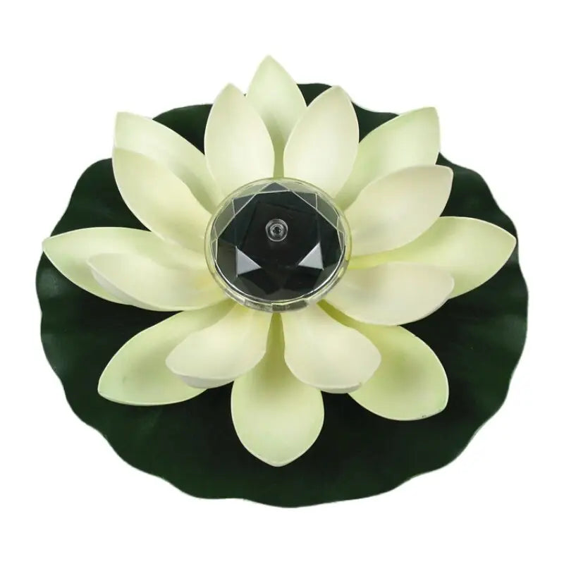 Fleur de Lotus Solaire - Blanche