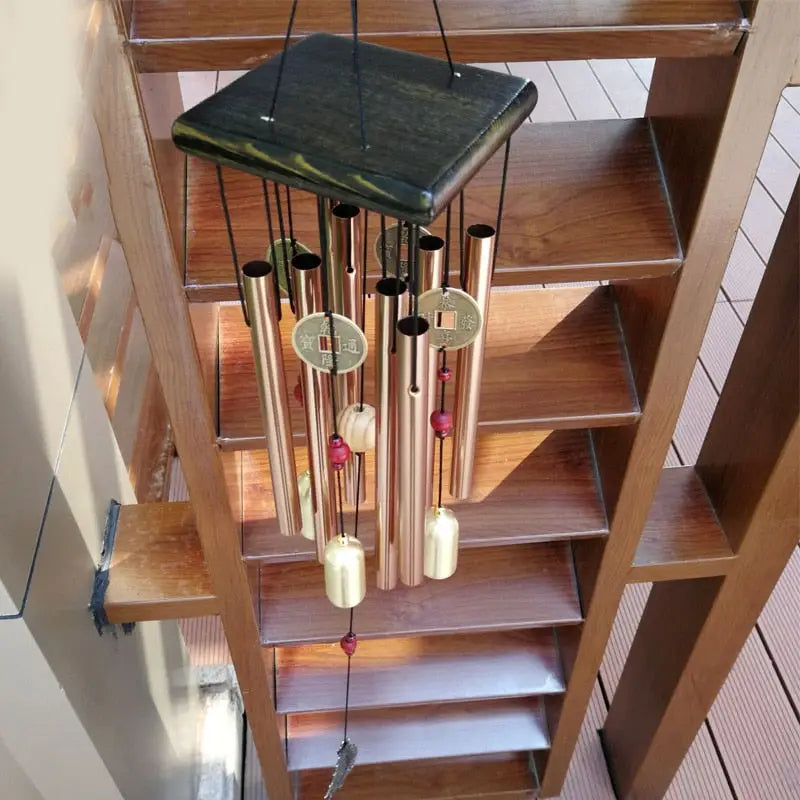 Grand carillon éolien en métal