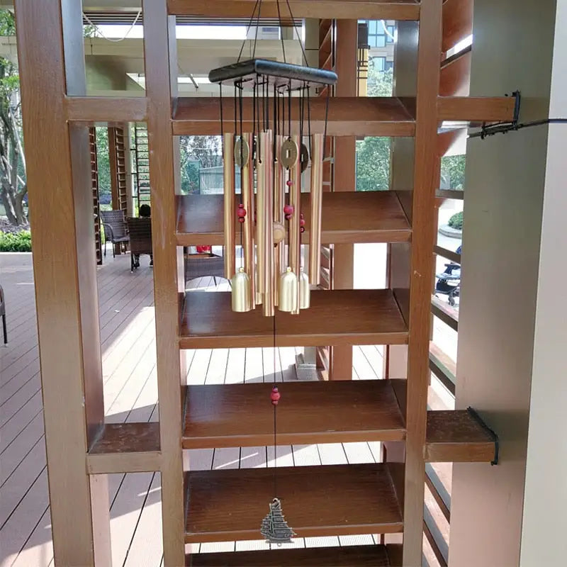 Grand carillon éolien en métal