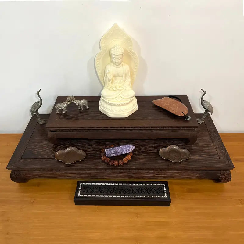 Grand plateau de méditation bois - Petit 17*6*2,8 pouces