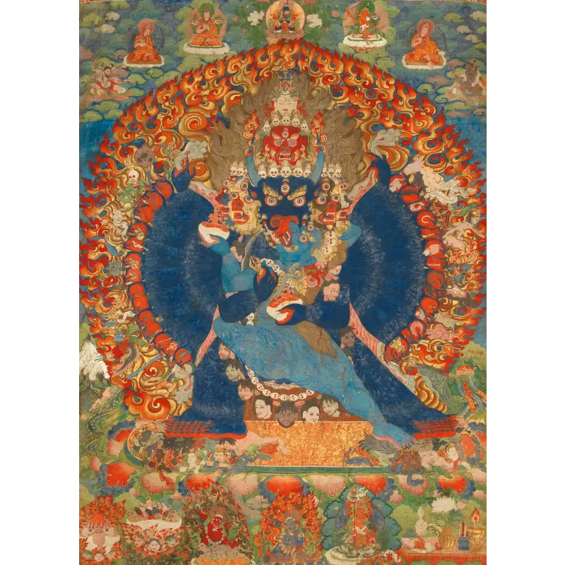Grand Tableau Bouddhiste Thangka - 2 / 90x135CM NO FRAME